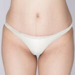極薄ストレッチハイレグハーフバック　Mサイズ　ホワイト